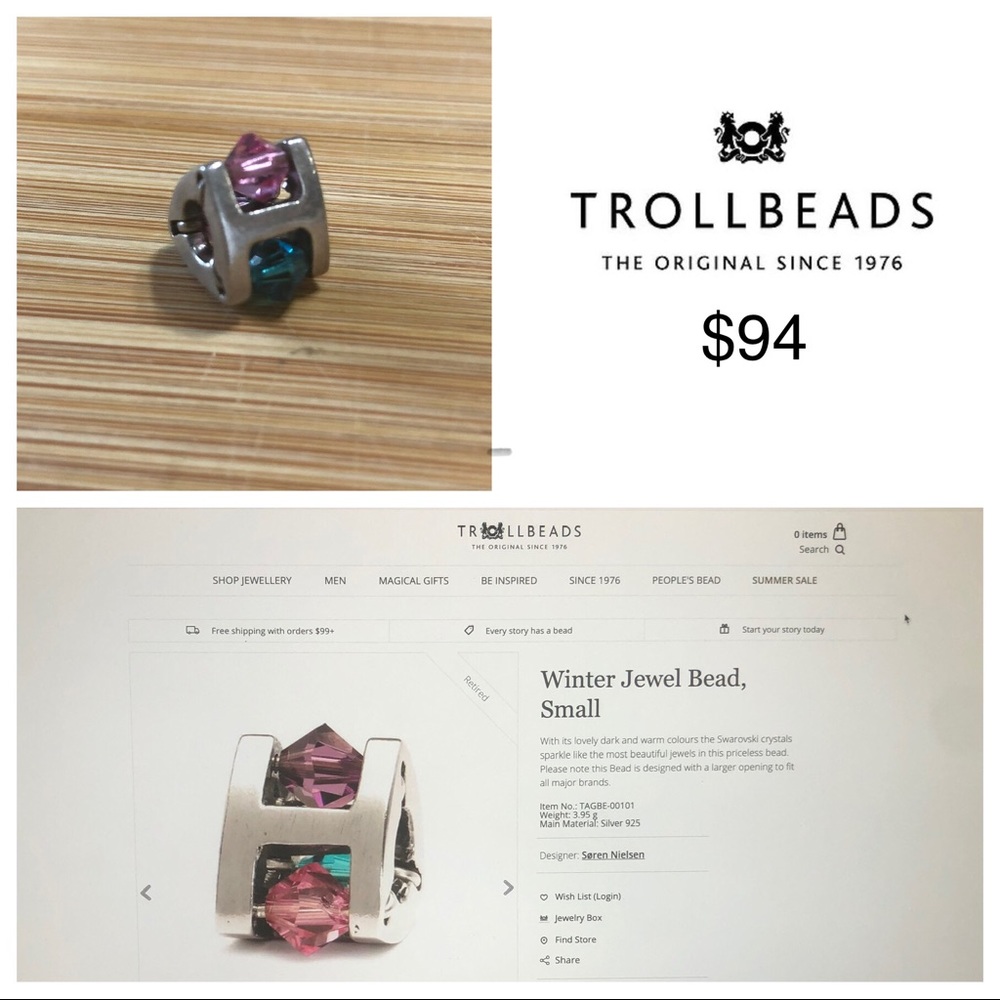 Trollbeads - Winter Jewel Bead Small